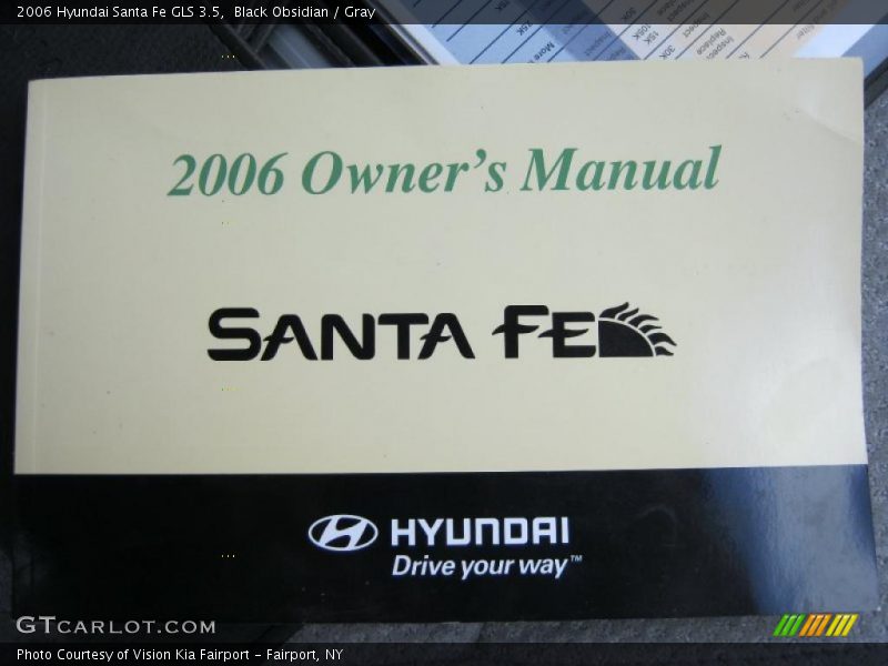 Black Obsidian / Gray 2006 Hyundai Santa Fe GLS 3.5