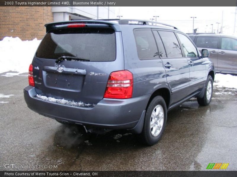 Bluestone Metallic / Ivory 2003 Toyota Highlander Limited 4WD