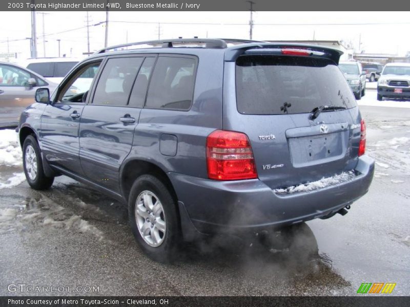Bluestone Metallic / Ivory 2003 Toyota Highlander Limited 4WD