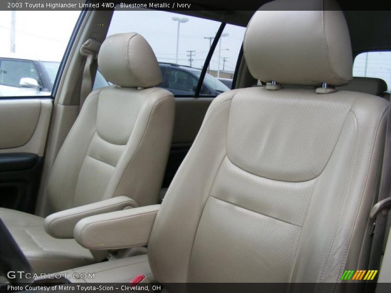 Bluestone Metallic / Ivory 2003 Toyota Highlander Limited 4WD