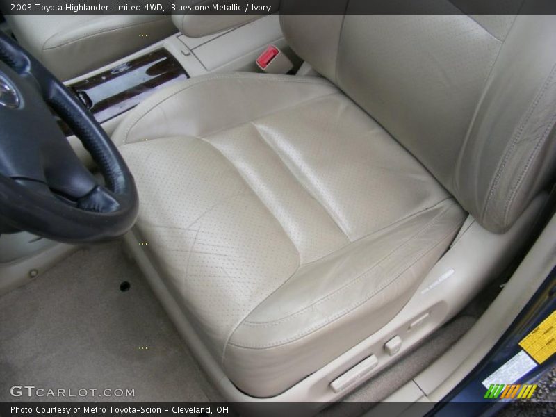 Bluestone Metallic / Ivory 2003 Toyota Highlander Limited 4WD
