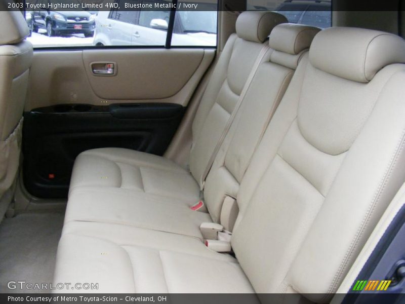 Bluestone Metallic / Ivory 2003 Toyota Highlander Limited 4WD