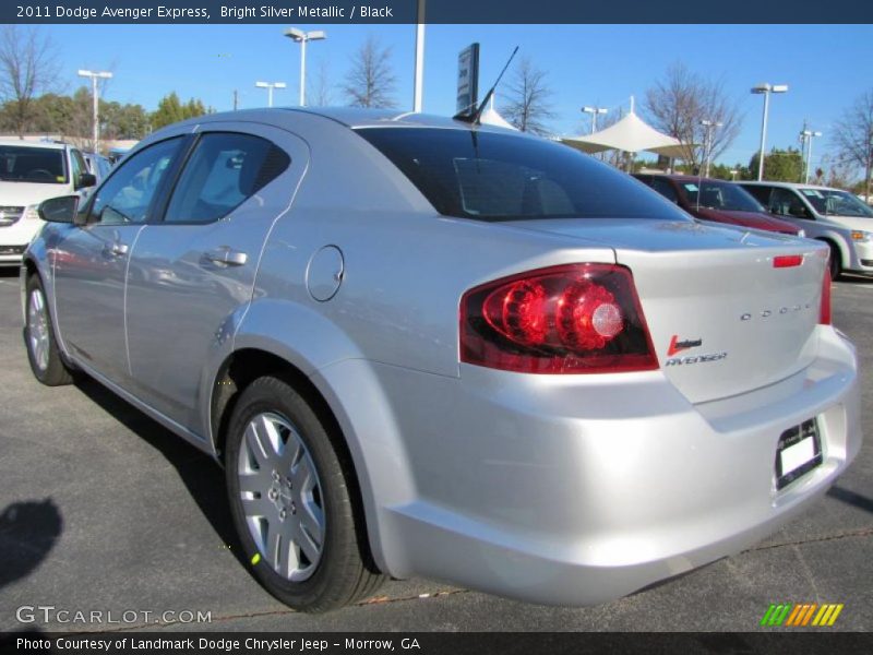 Bright Silver Metallic / Black 2011 Dodge Avenger Express