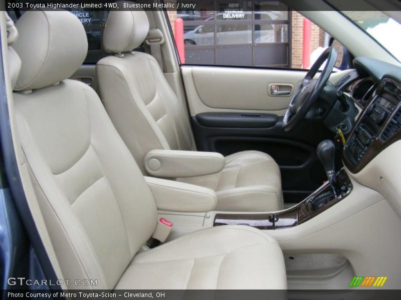 Bluestone Metallic / Ivory 2003 Toyota Highlander Limited 4WD