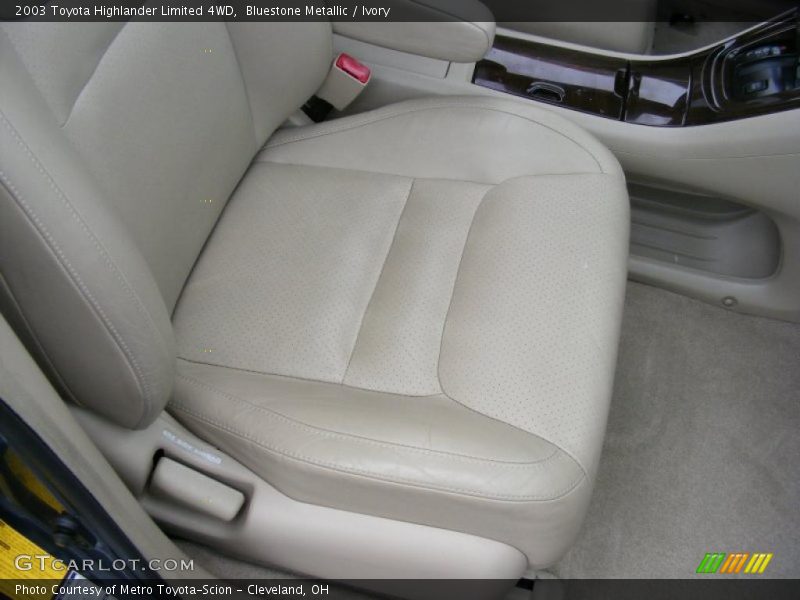 Bluestone Metallic / Ivory 2003 Toyota Highlander Limited 4WD