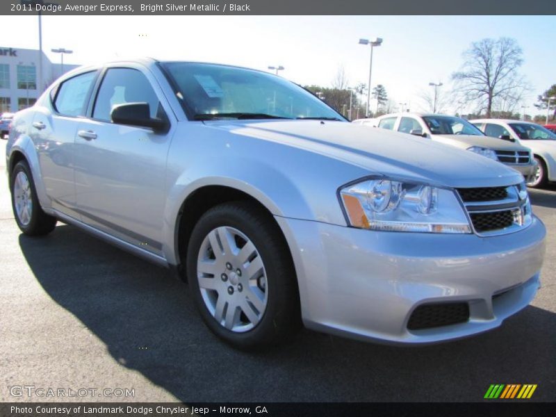 Bright Silver Metallic / Black 2011 Dodge Avenger Express