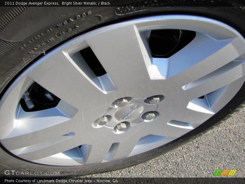 Bright Silver Metallic / Black 2011 Dodge Avenger Express