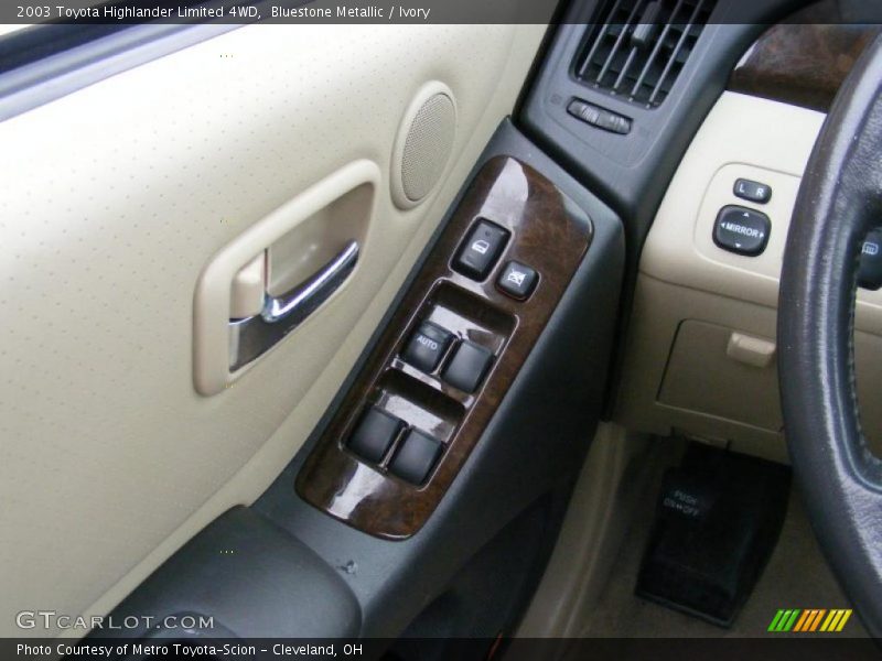 Bluestone Metallic / Ivory 2003 Toyota Highlander Limited 4WD