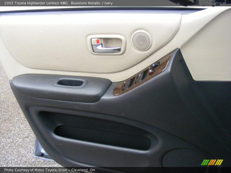 Bluestone Metallic / Ivory 2003 Toyota Highlander Limited 4WD