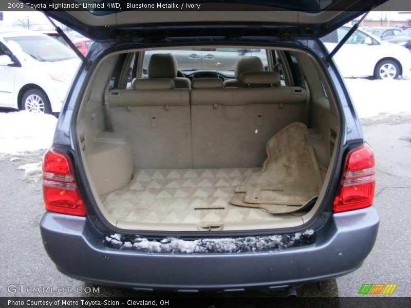 Bluestone Metallic / Ivory 2003 Toyota Highlander Limited 4WD