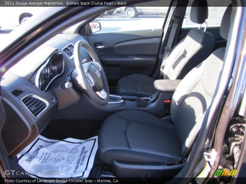 Brilliant Black Crystal Pearl / Black 2011 Dodge Avenger Mainstreet