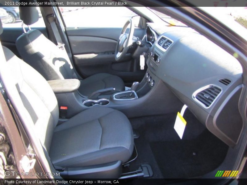 Brilliant Black Crystal Pearl / Black 2011 Dodge Avenger Mainstreet