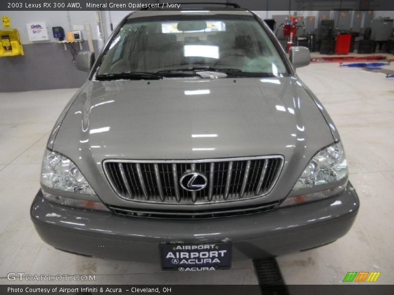 Mineral Green Opalescent / Ivory 2003 Lexus RX 300 AWD