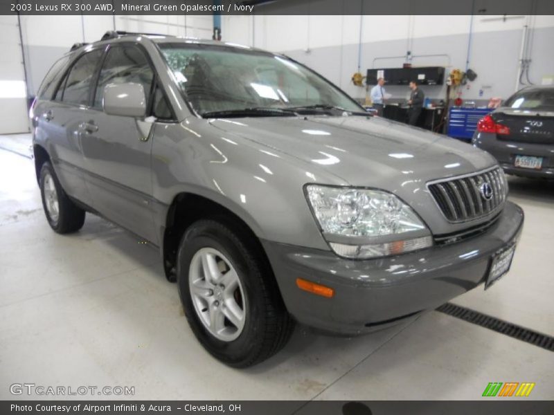 Mineral Green Opalescent / Ivory 2003 Lexus RX 300 AWD