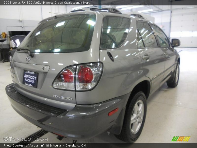 Mineral Green Opalescent / Ivory 2003 Lexus RX 300 AWD