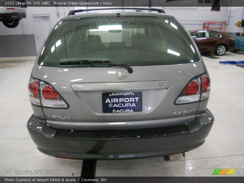 Mineral Green Opalescent / Ivory 2003 Lexus RX 300 AWD