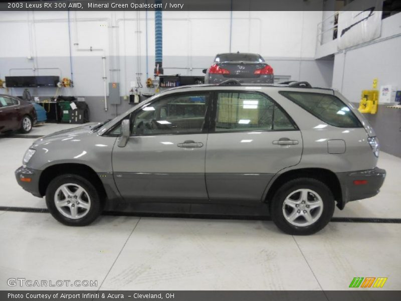 Mineral Green Opalescent / Ivory 2003 Lexus RX 300 AWD