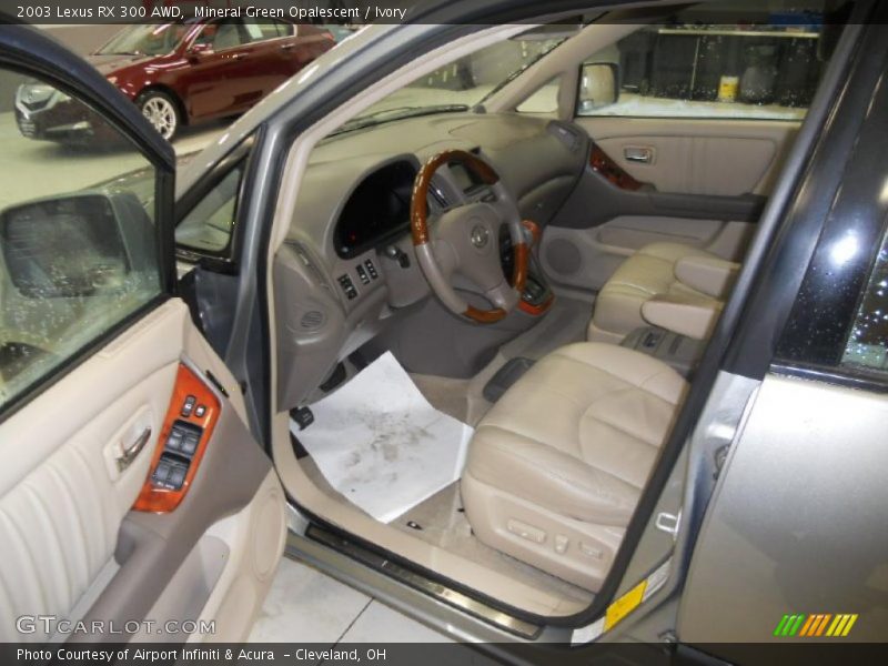 Mineral Green Opalescent / Ivory 2003 Lexus RX 300 AWD