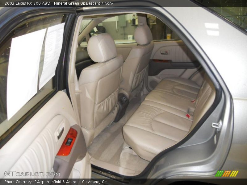 Mineral Green Opalescent / Ivory 2003 Lexus RX 300 AWD