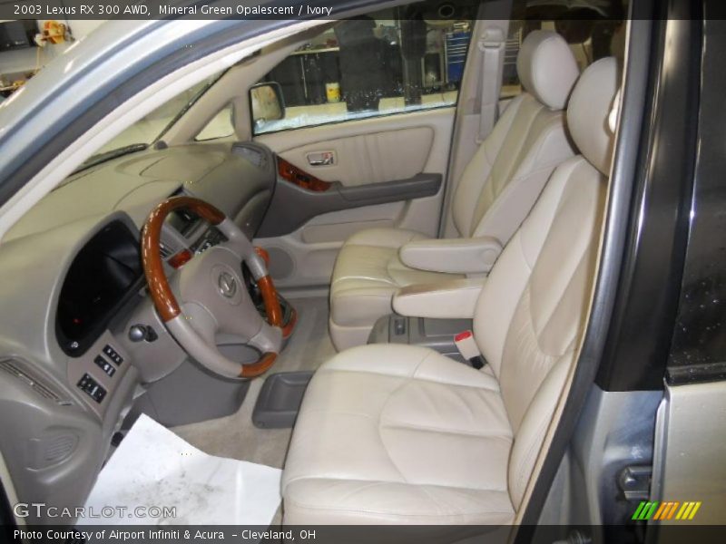 Mineral Green Opalescent / Ivory 2003 Lexus RX 300 AWD