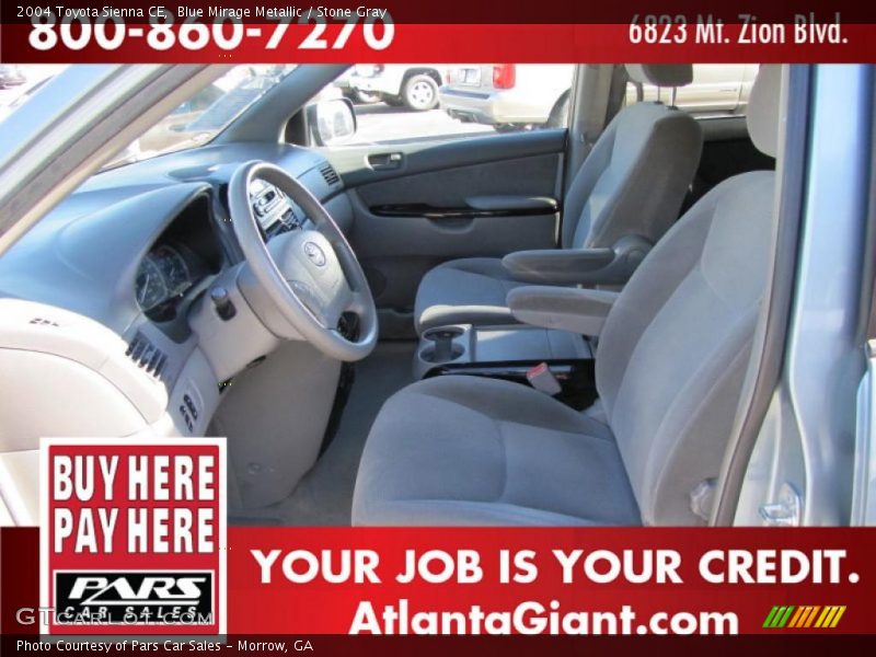 Blue Mirage Metallic / Stone Gray 2004 Toyota Sienna CE