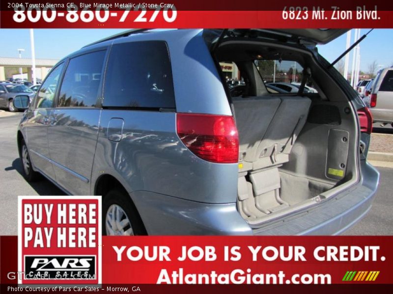 Blue Mirage Metallic / Stone Gray 2004 Toyota Sienna CE