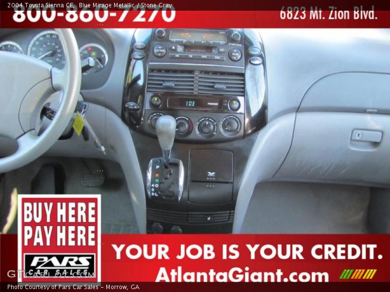 Blue Mirage Metallic / Stone Gray 2004 Toyota Sienna CE