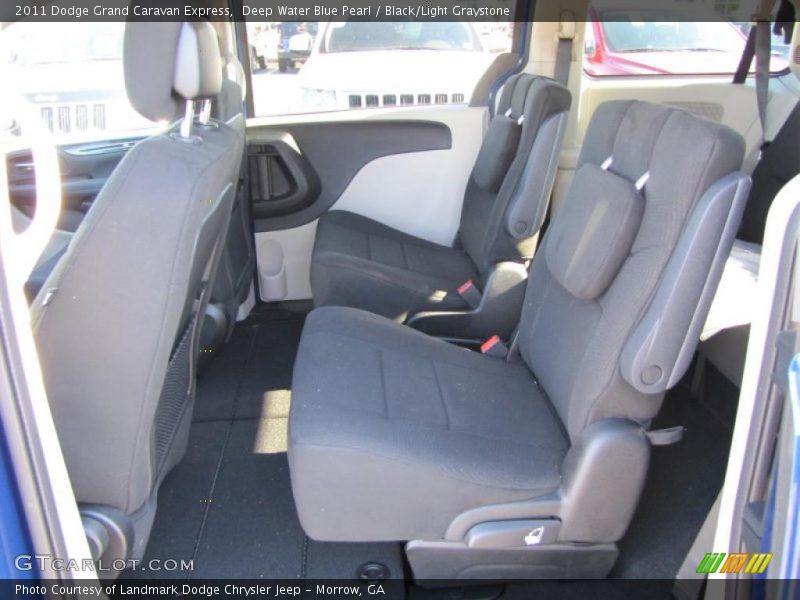 Deep Water Blue Pearl / Black/Light Graystone 2011 Dodge Grand Caravan Express