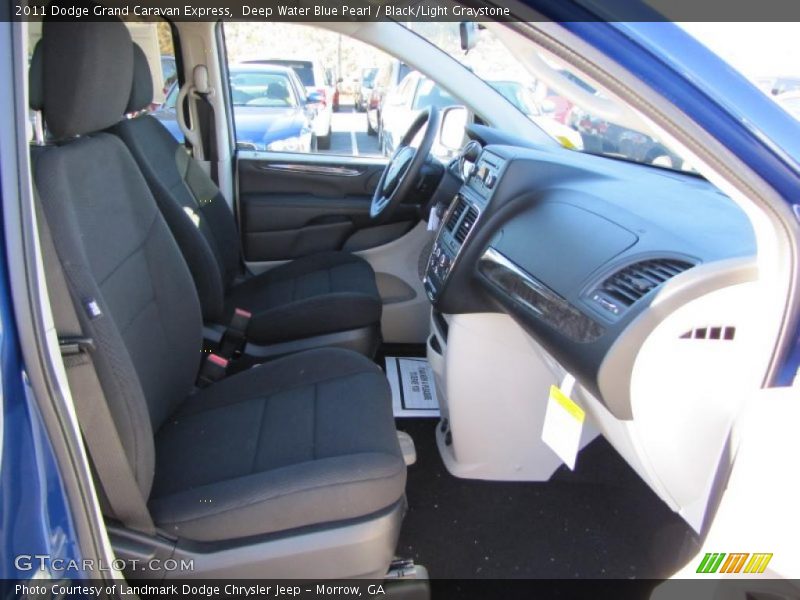 Deep Water Blue Pearl / Black/Light Graystone 2011 Dodge Grand Caravan Express