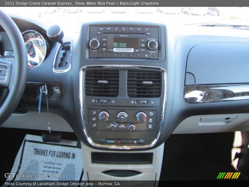 Deep Water Blue Pearl / Black/Light Graystone 2011 Dodge Grand Caravan Express