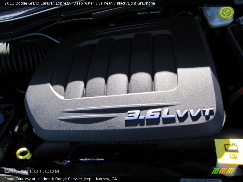 Deep Water Blue Pearl / Black/Light Graystone 2011 Dodge Grand Caravan Express