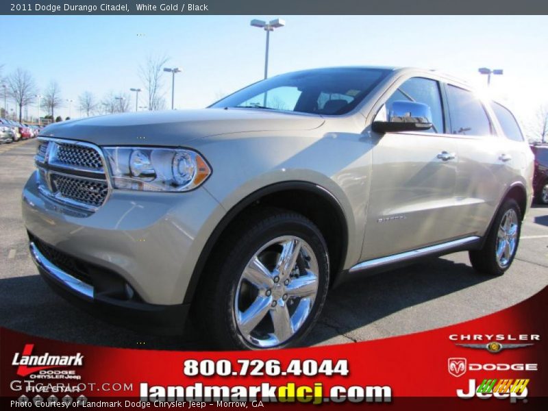 White Gold / Black 2011 Dodge Durango Citadel