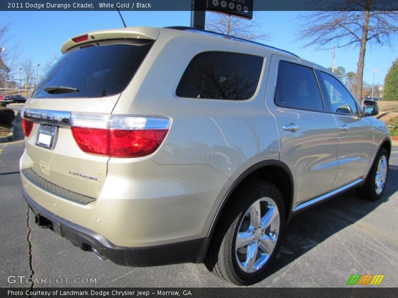 White Gold / Black 2011 Dodge Durango Citadel