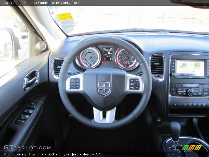 White Gold / Black 2011 Dodge Durango Citadel