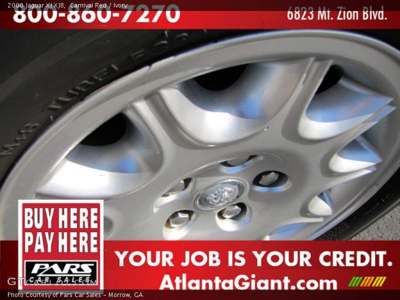 Carnival Red / Ivory 2000 Jaguar XJ XJ8