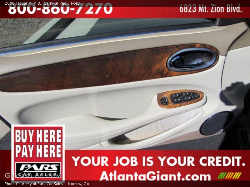 Carnival Red / Ivory 2000 Jaguar XJ XJ8