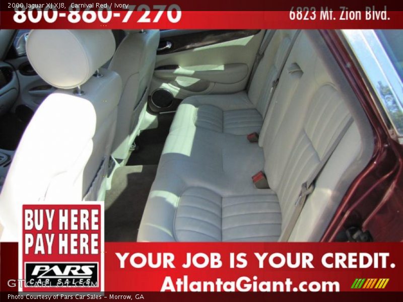 Carnival Red / Ivory 2000 Jaguar XJ XJ8