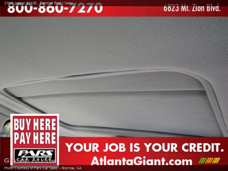Carnival Red / Ivory 2000 Jaguar XJ XJ8