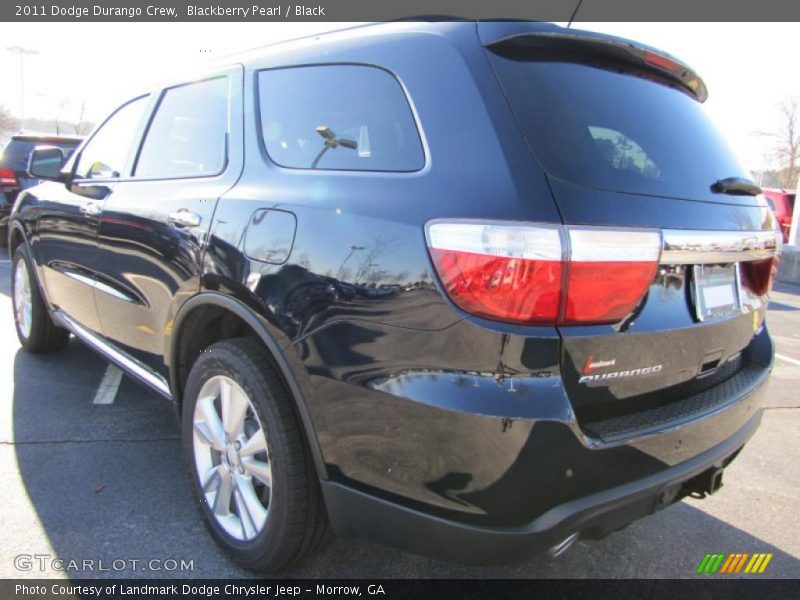 Blackberry Pearl / Black 2011 Dodge Durango Crew