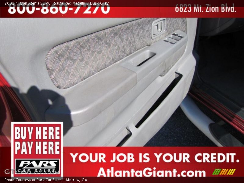 Salsa Red Metallic / Dusk Gray 2001 Nissan Xterra SE V6