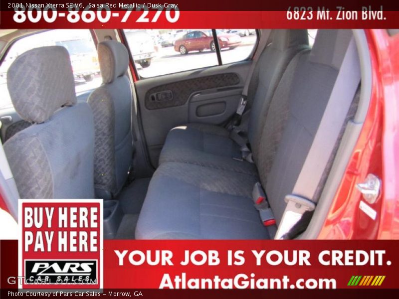 Salsa Red Metallic / Dusk Gray 2001 Nissan Xterra SE V6