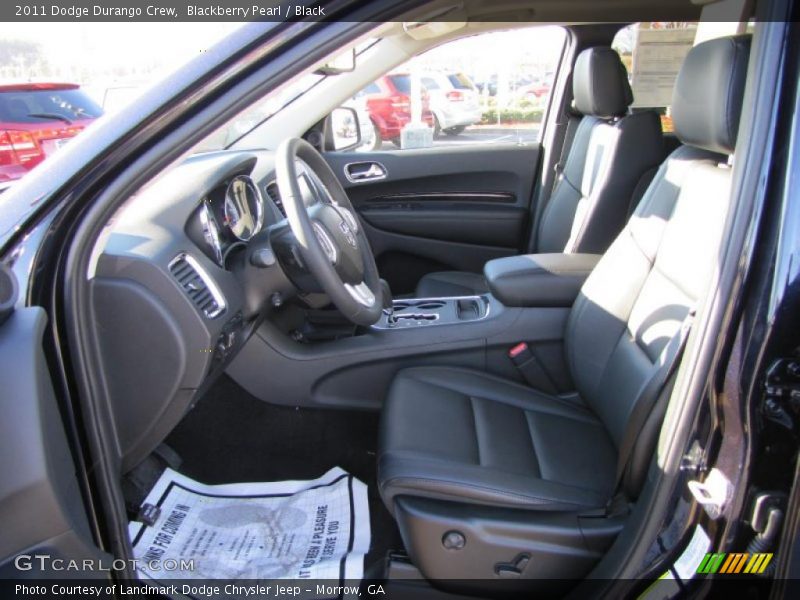 Blackberry Pearl / Black 2011 Dodge Durango Crew