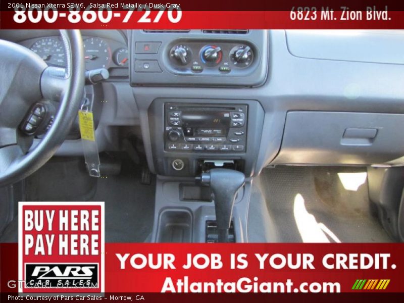 Salsa Red Metallic / Dusk Gray 2001 Nissan Xterra SE V6