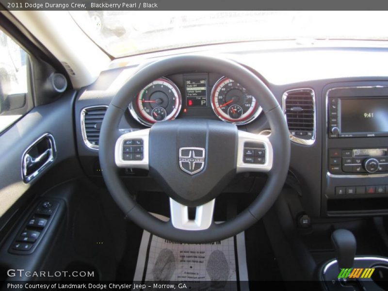 Blackberry Pearl / Black 2011 Dodge Durango Crew