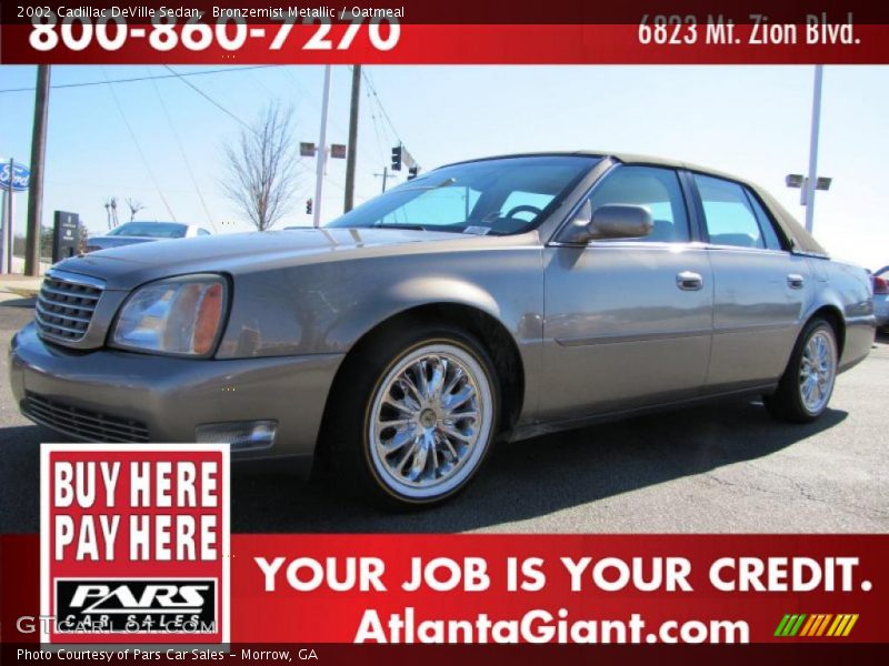 Bronzemist Metallic / Oatmeal 2002 Cadillac DeVille Sedan