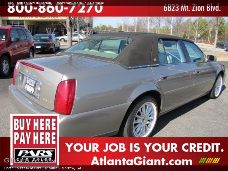Bronzemist Metallic / Oatmeal 2002 Cadillac DeVille Sedan