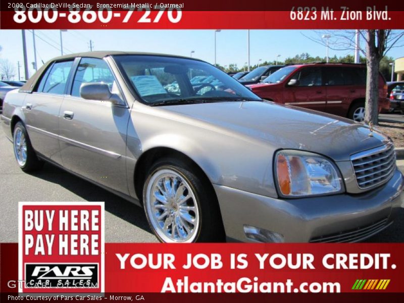 Bronzemist Metallic / Oatmeal 2002 Cadillac DeVille Sedan