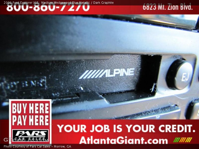 Medium Wedgewood Blue Metallic / Dark Graphite 2001 Ford Explorer XLS