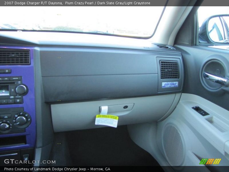 Plum Crazy Pearl / Dark Slate Gray/Light Graystone 2007 Dodge Charger R/T Daytona