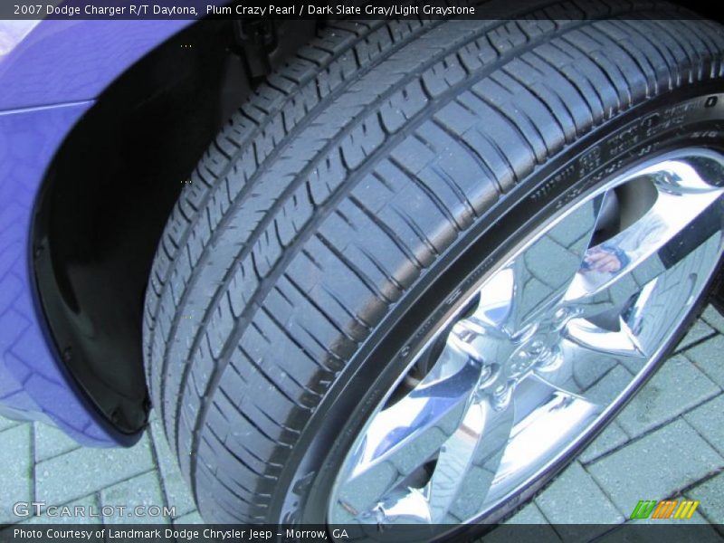 Plum Crazy Pearl / Dark Slate Gray/Light Graystone 2007 Dodge Charger R/T Daytona
